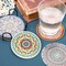 8Pcs Mandala Diamond Painting Coasters for Drinks Boho Coaster DIY Art Kits Adults Kids Beginners Craft Supplies (Mandala), 3.93Inch*3.93Inch (340-4681)